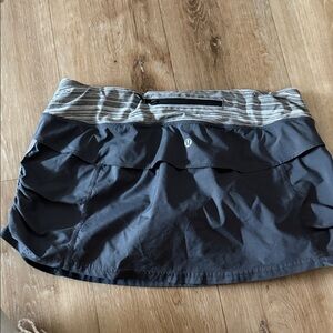 lululemon athletica Charcoal and Gray Mini Skirt